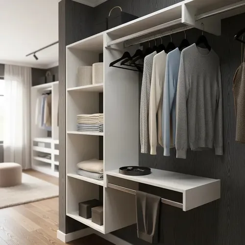 Closet Arara Aberto com Cabideiro