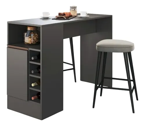 Bancada Gourmet com Adega e 1 Porta